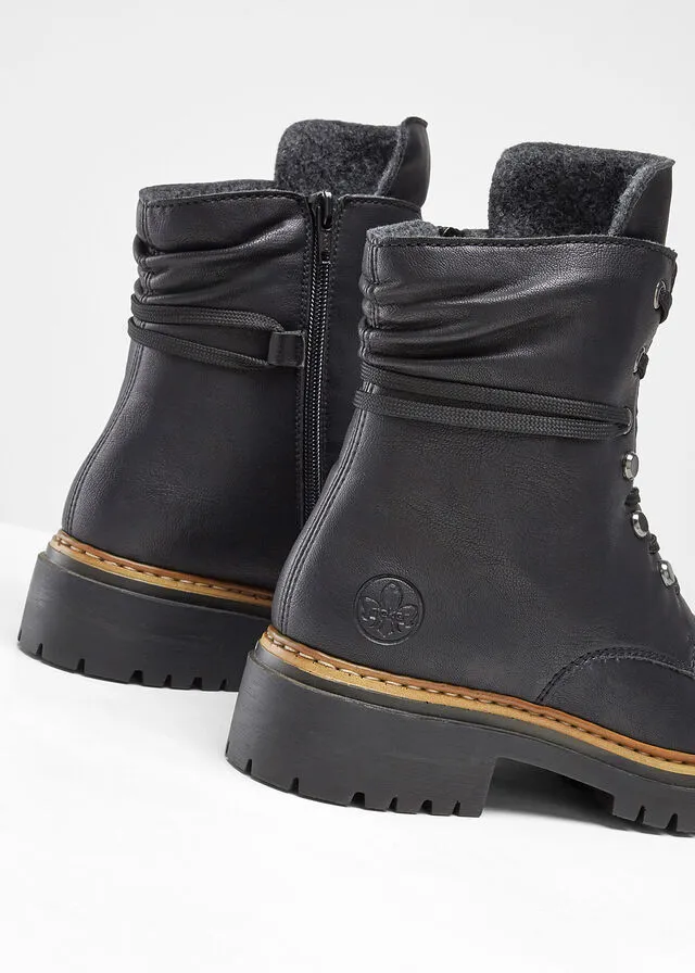 Botas con cordones de Rieker Negro