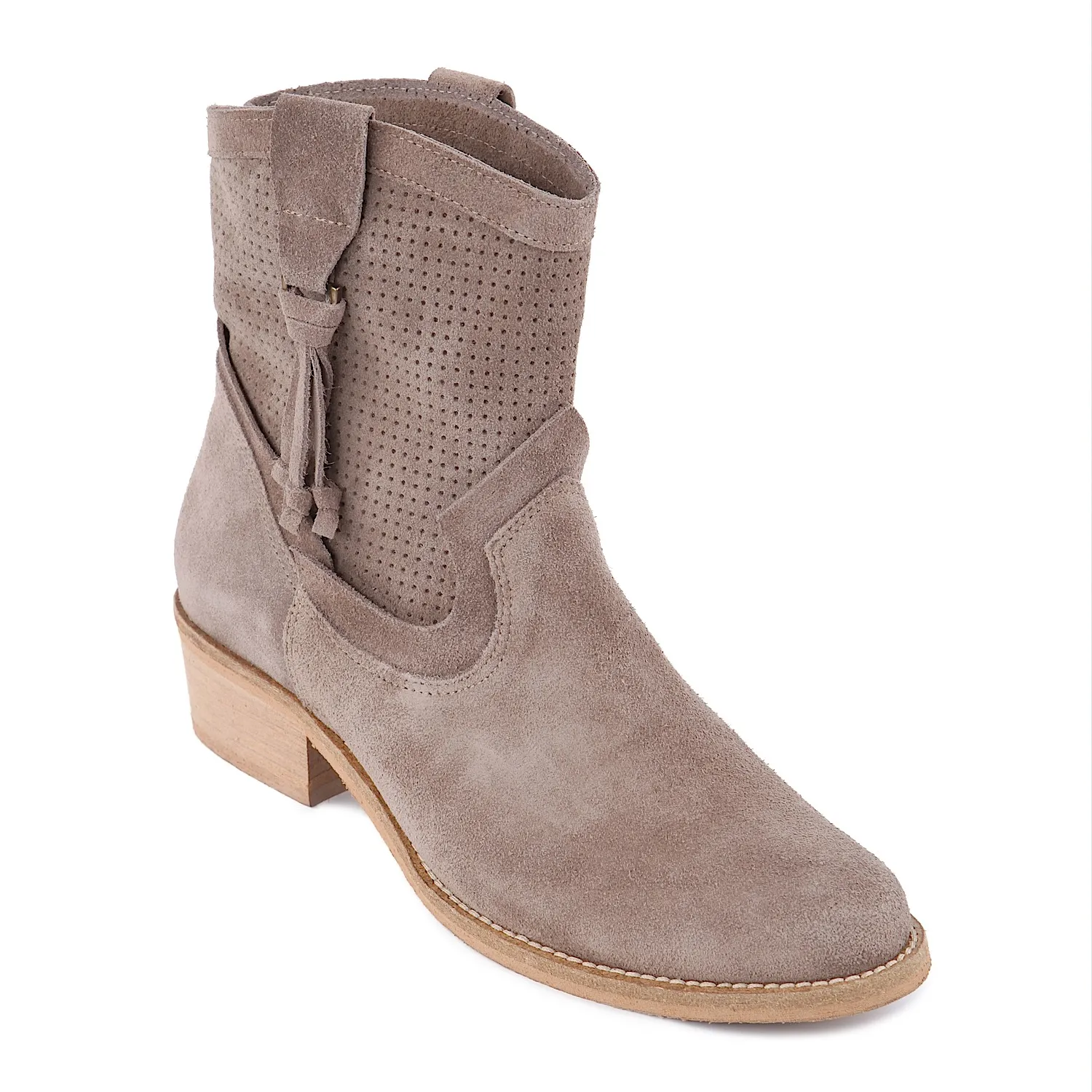 Botines beige mujer  Calca