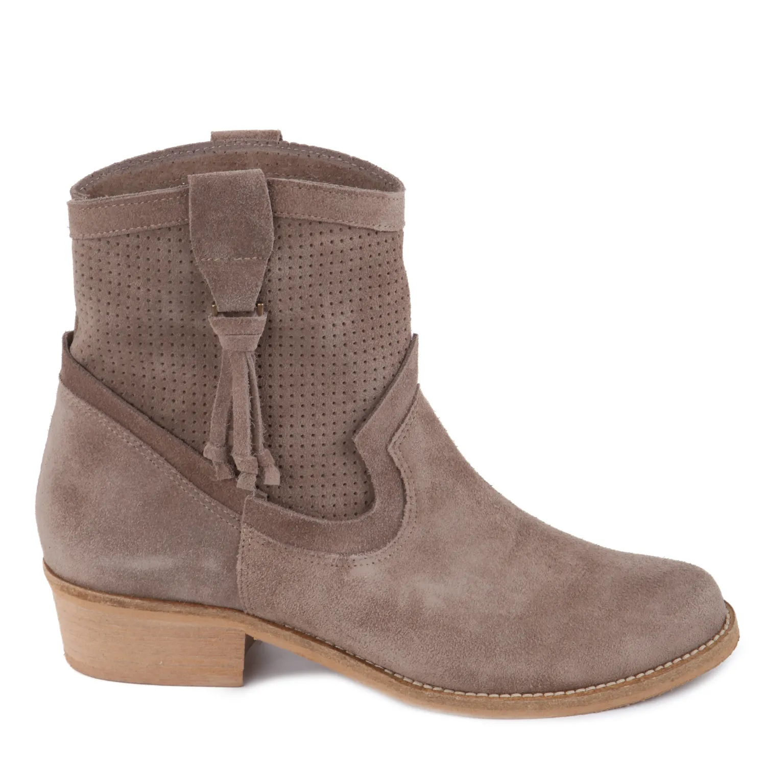 Botines beige mujer  Calca
