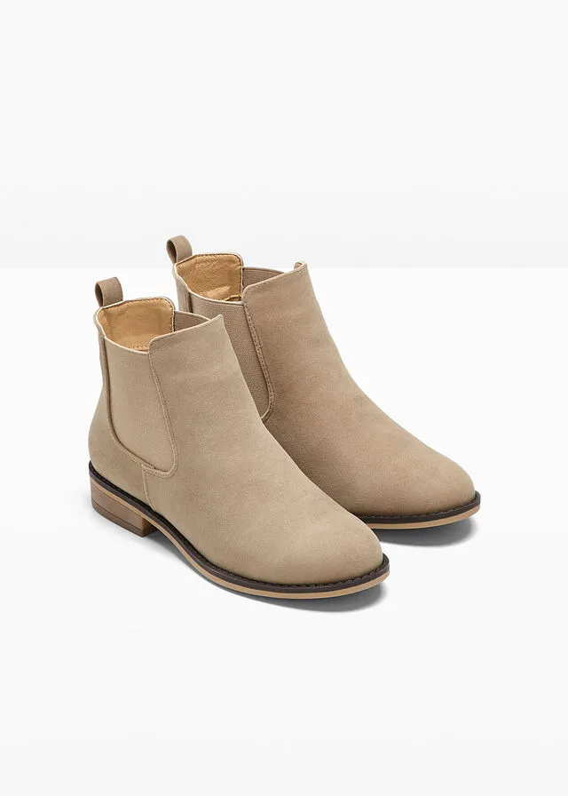 Botines Chelsea Beige