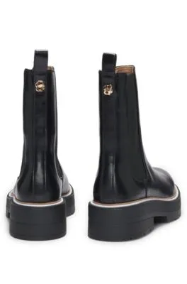 Botines Chelsea de piel con monograma Double B