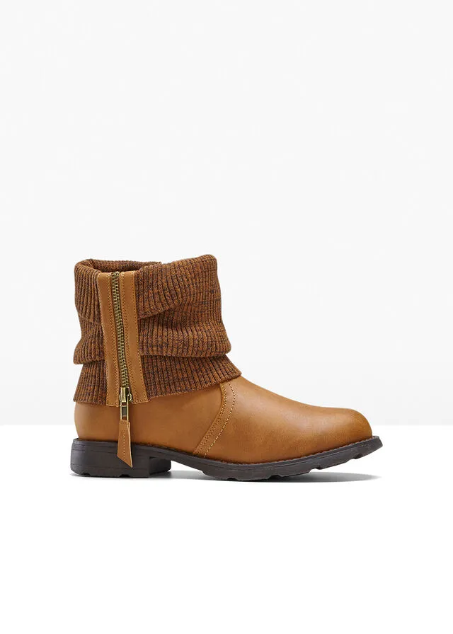 Botines Coñac marrón