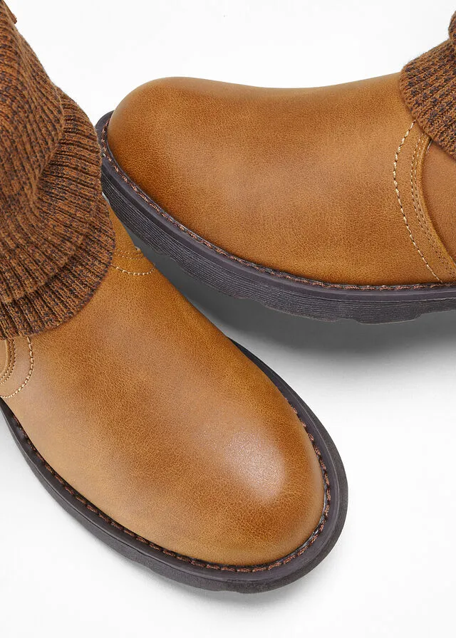 Botines Coñac marrón