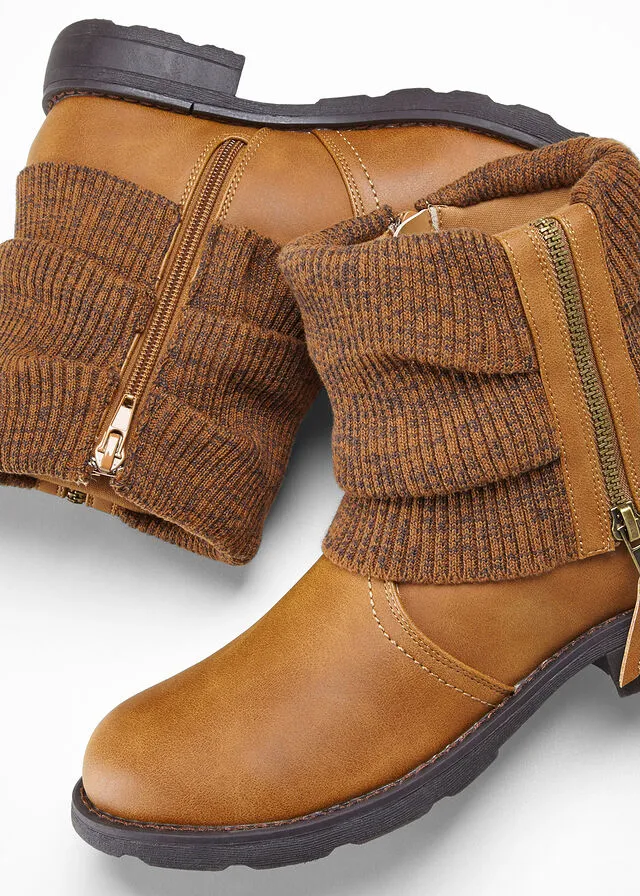 Botines Coñac marrón