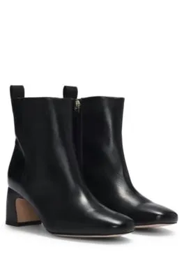 Botines de piel de napa con monograma Double B