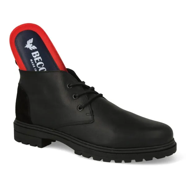 BOTINES HOMBRE CASUAL NEGRO MOD. BASTIAN
