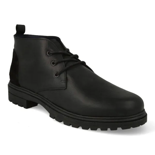 BOTINES HOMBRE CASUAL NEGRO MOD. BASTIAN