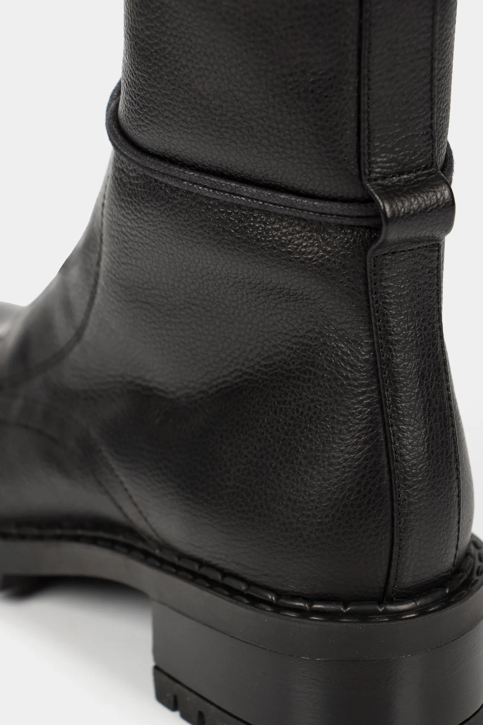 Botines militar Paramo de cuero para mujer cordones Negro