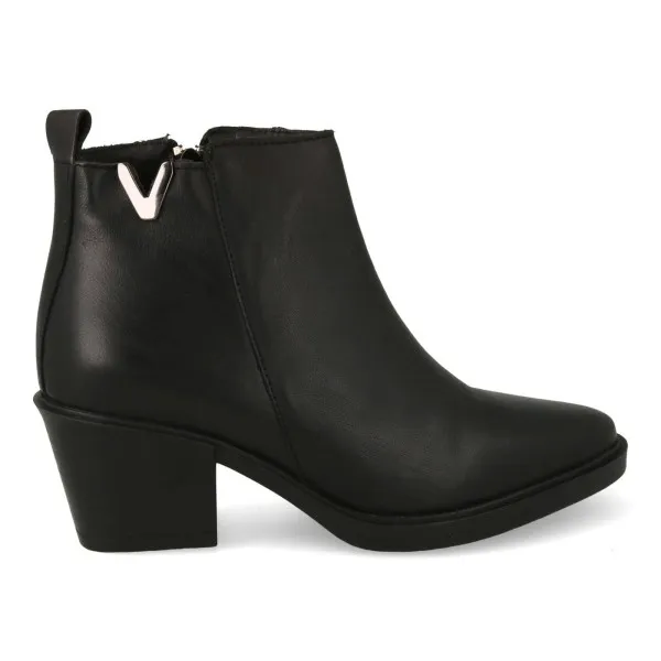 BOTINES MUJER NEGROS PIEL MOD. SIMONE