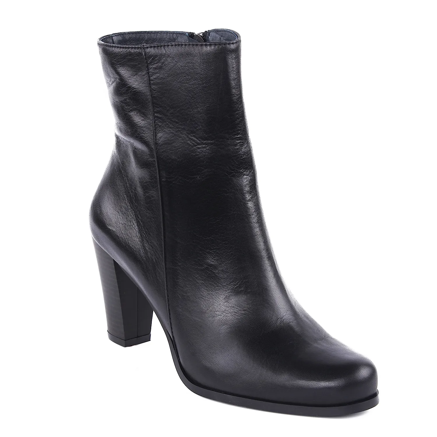 Botines negros mujer caña medio
