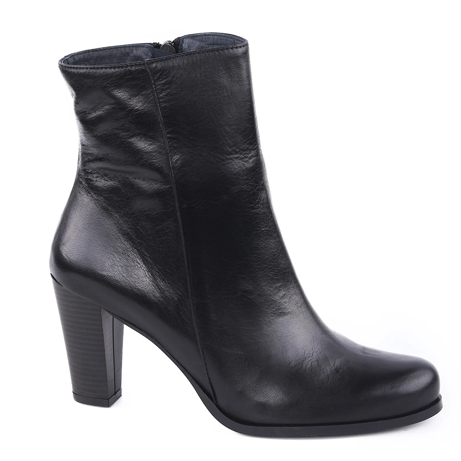 Botines negros mujer caña medio