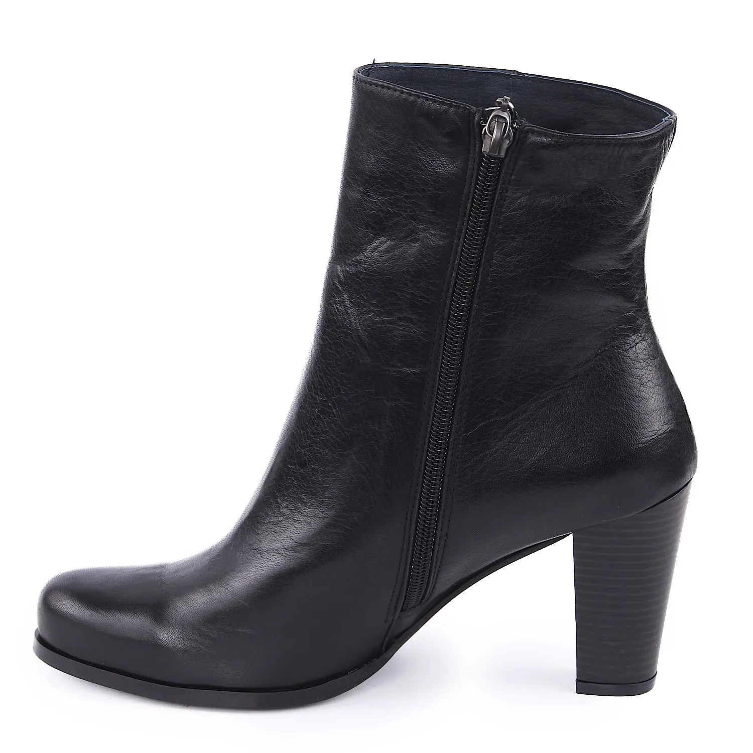 Botines negros mujer caña medio