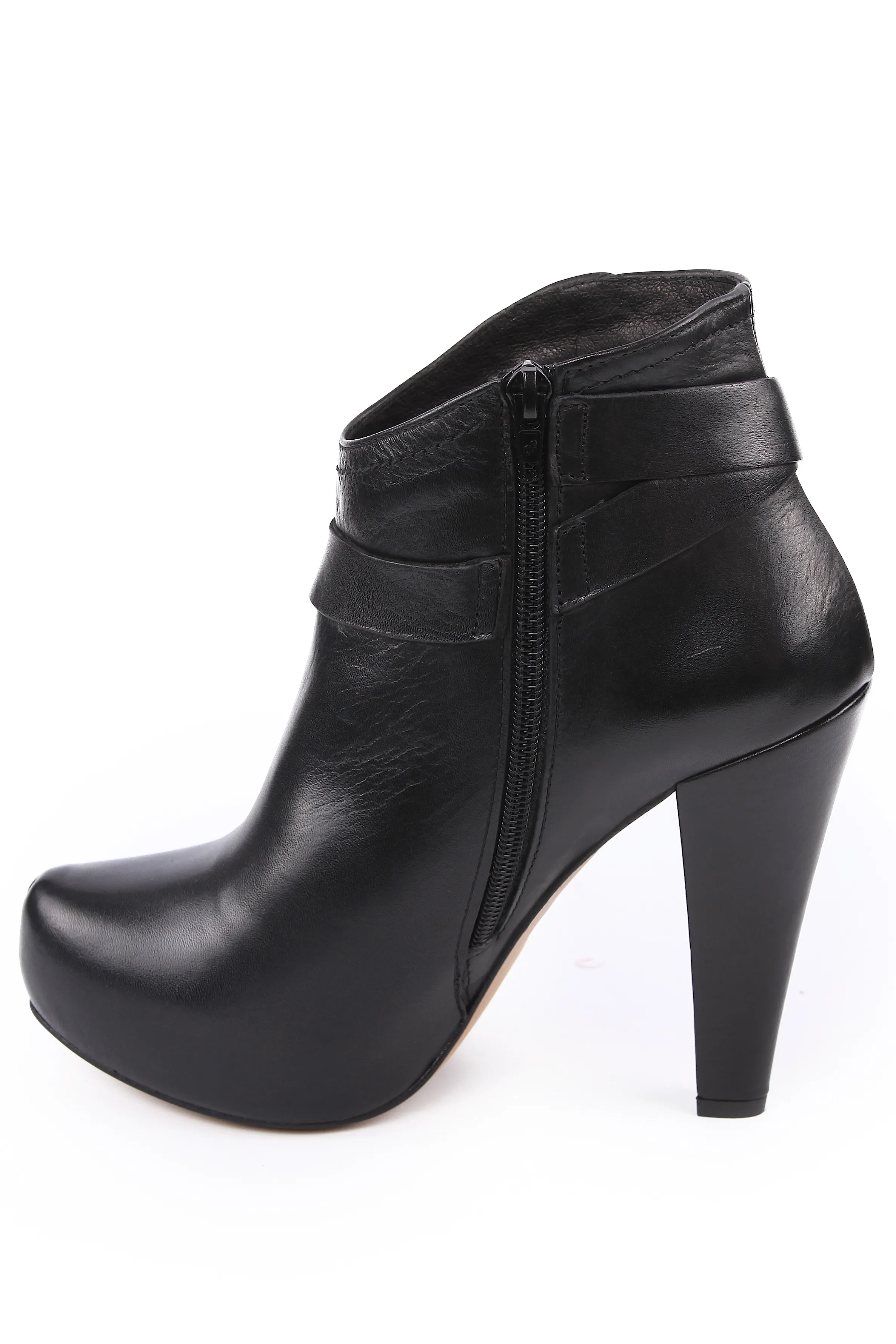 Botines negros tacon aguja mujer Oii Shoes