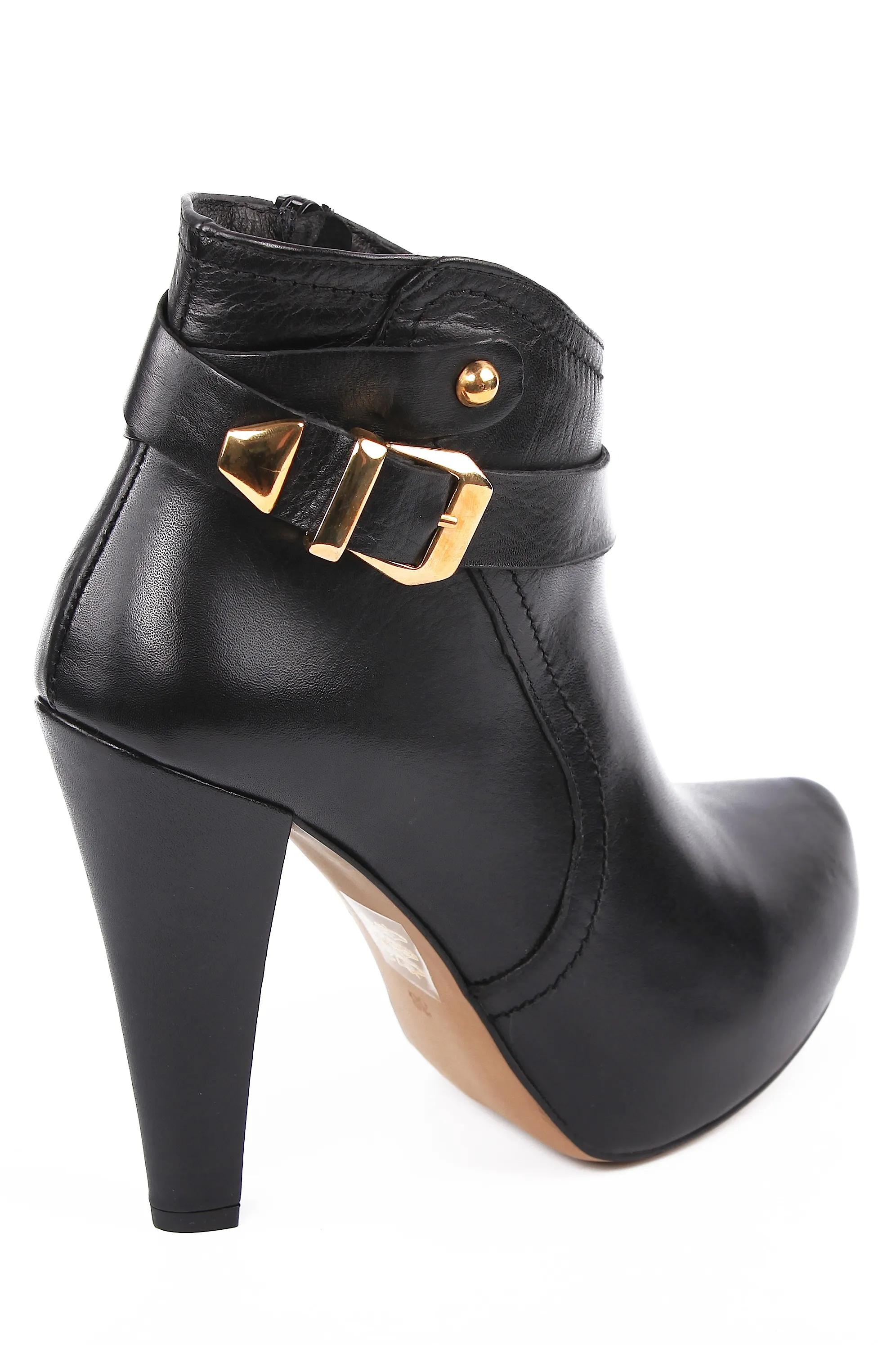 Botines negros tacon aguja mujer Oii Shoes
