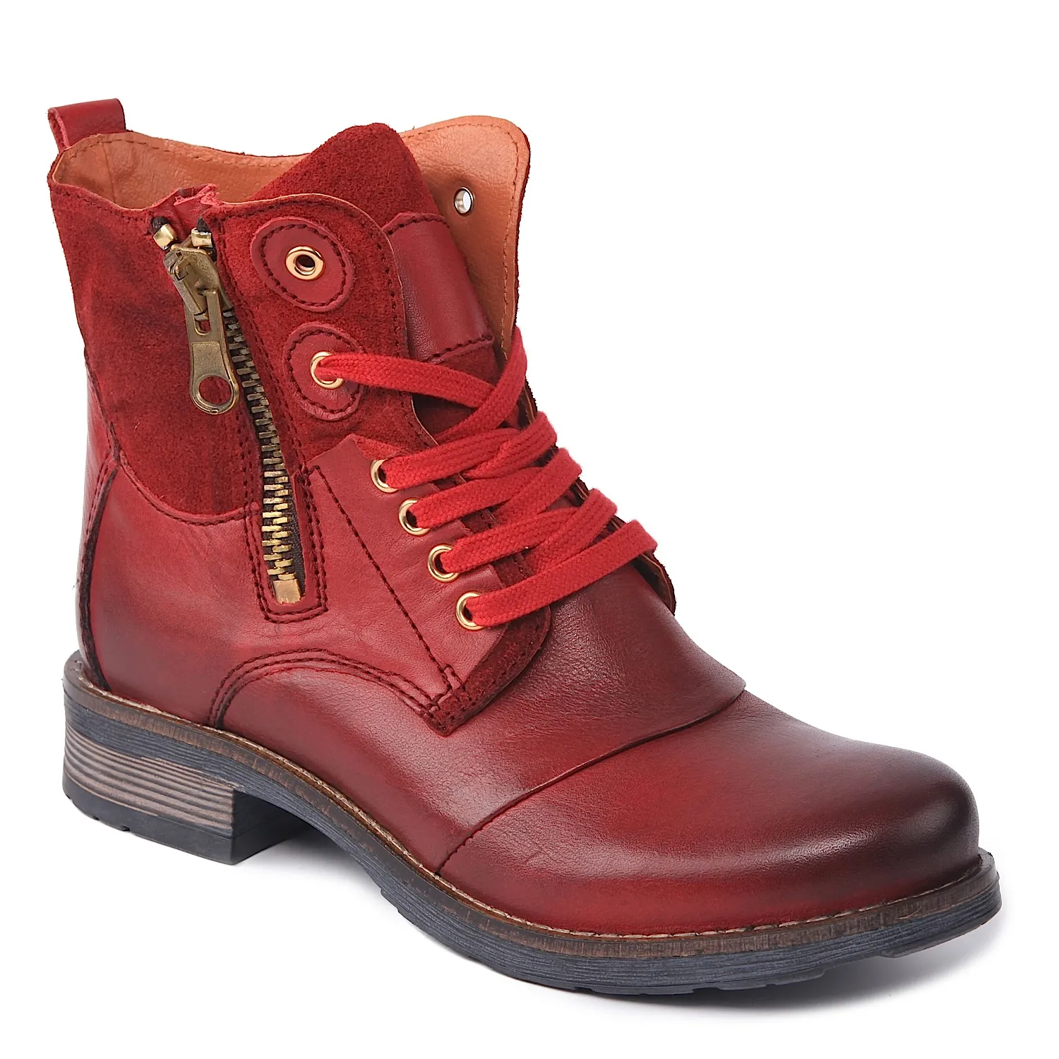 Botines rojas mujer Ponto Quente