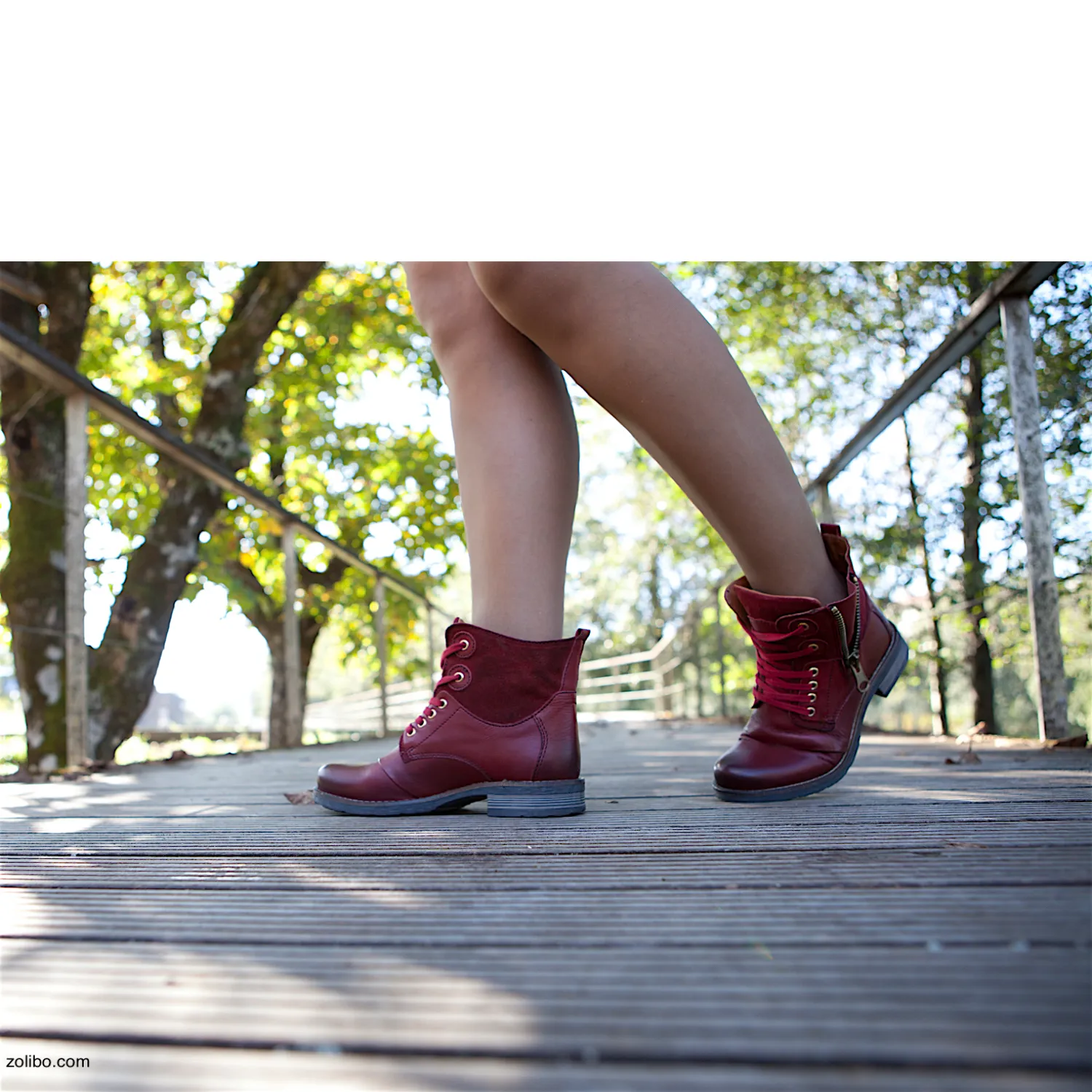 Botines rojas mujer Ponto Quente