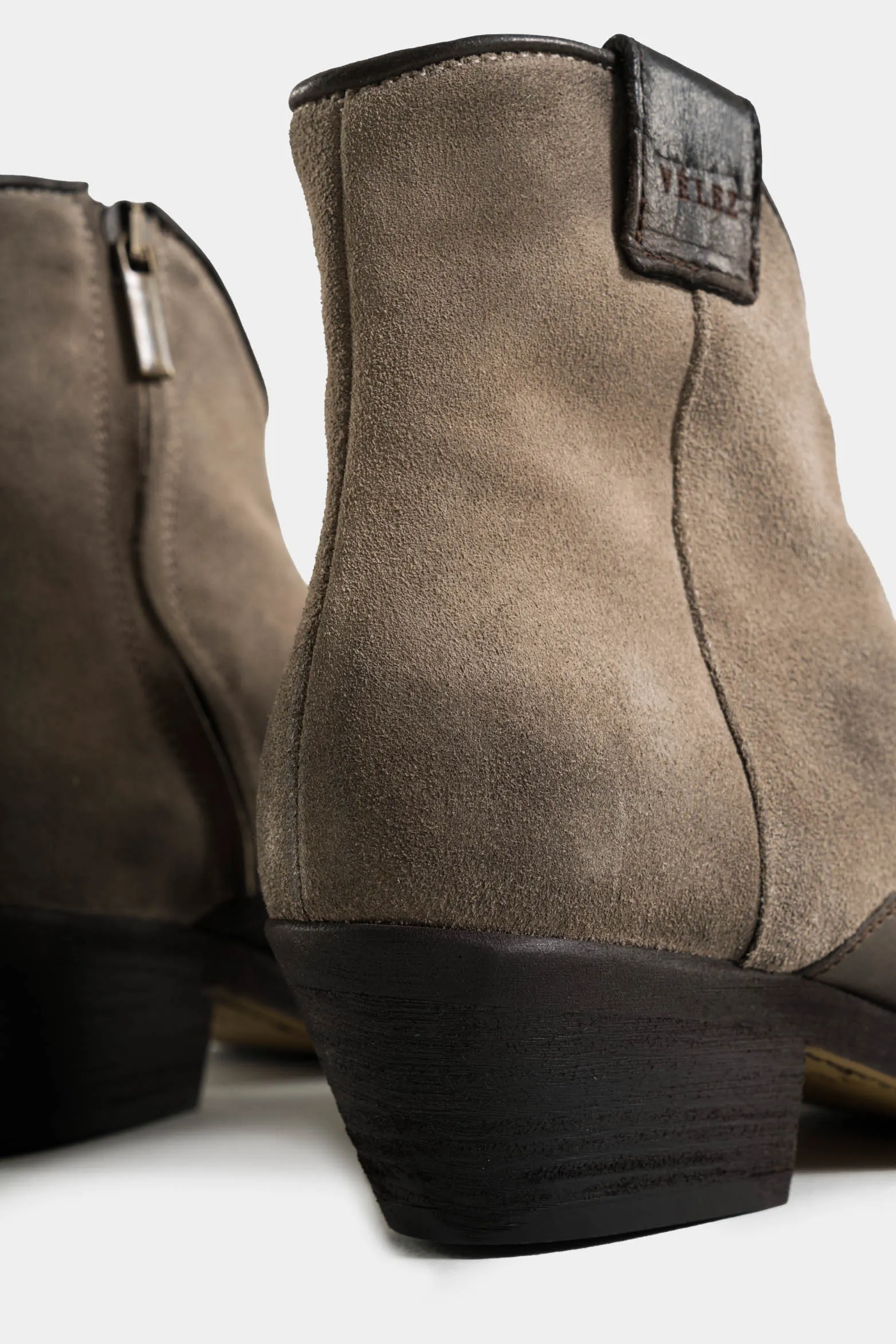 Botines texanos Maui de cuero para mujer mezcla de texturas