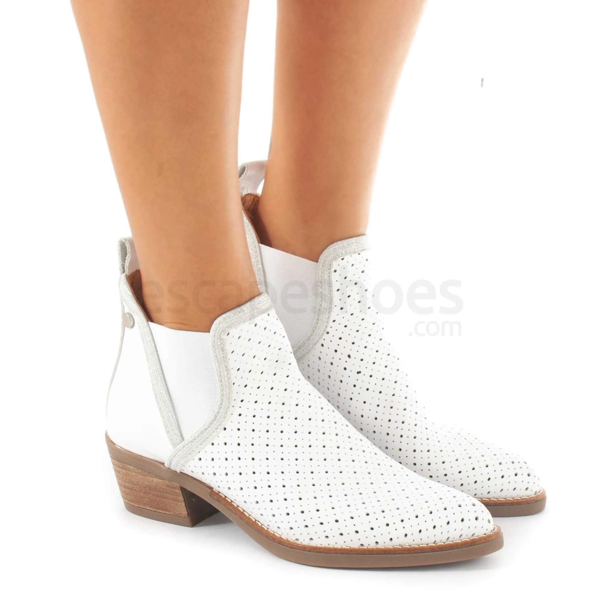 BOTINS RUIKA PELE BRANCO 23/5270P