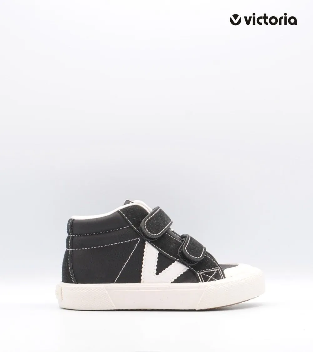 BOTÍN VICTORIA TRIBU VELCRO V LATERAL NEGRO
