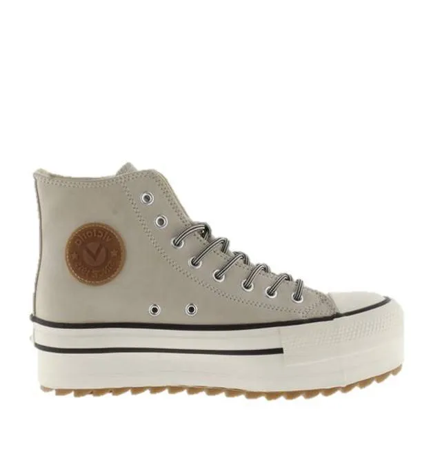 Botín Victoria Tribu Doble Sierra Beige