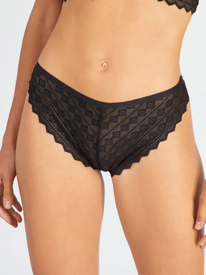 BRAGUITA DE ENCAJE 'ENVIE DE LINGERIE'  NEGRO