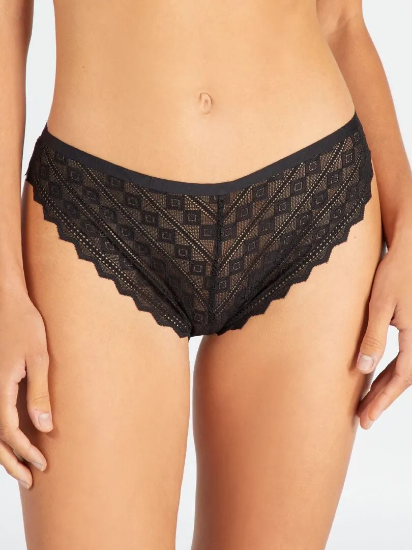 BRAGUITA DE ENCAJE 'ENVIE DE LINGERIE'  NEGRO