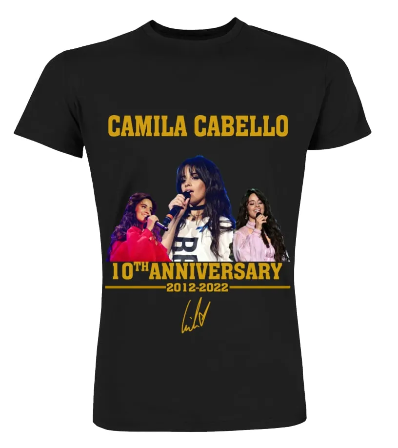 CAMILA CABELLO 10TH ANNIVERSARY Camisetas Cuello Redondo Premium Unisex