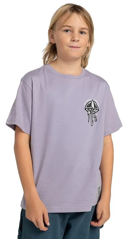 CAMISA ELEMENT ANGRY CLOUDS  LAVENDER GRAY  UNISEX JUNIOR
