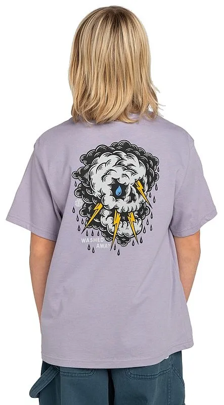 CAMISA ELEMENT ANGRY CLOUDS  LAVENDER GRAY  UNISEX JUNIOR