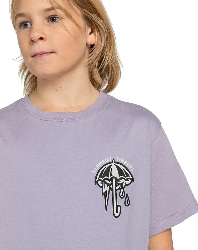 CAMISA ELEMENT ANGRY CLOUDS  LAVENDER GRAY  UNISEX JUNIOR