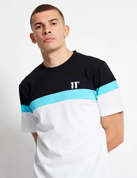 CAMISETA 11º TRIPLE PANEL WHITE / BLACK / CAPR