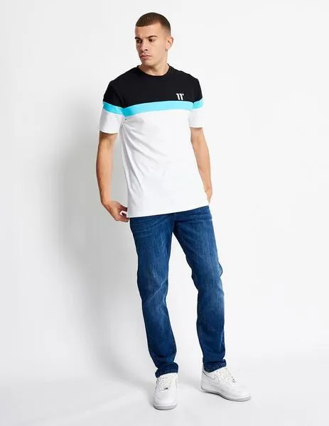 CAMISETA 11º TRIPLE PANEL WHITE / BLACK / CAPR