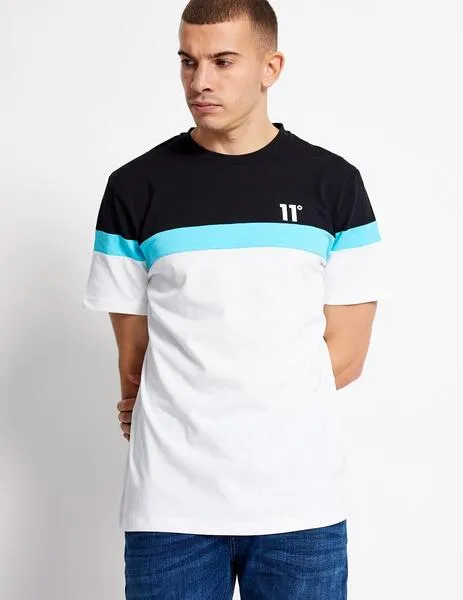 CAMISETA 11º TRIPLE PANEL WHITE / BLACK / CAPR