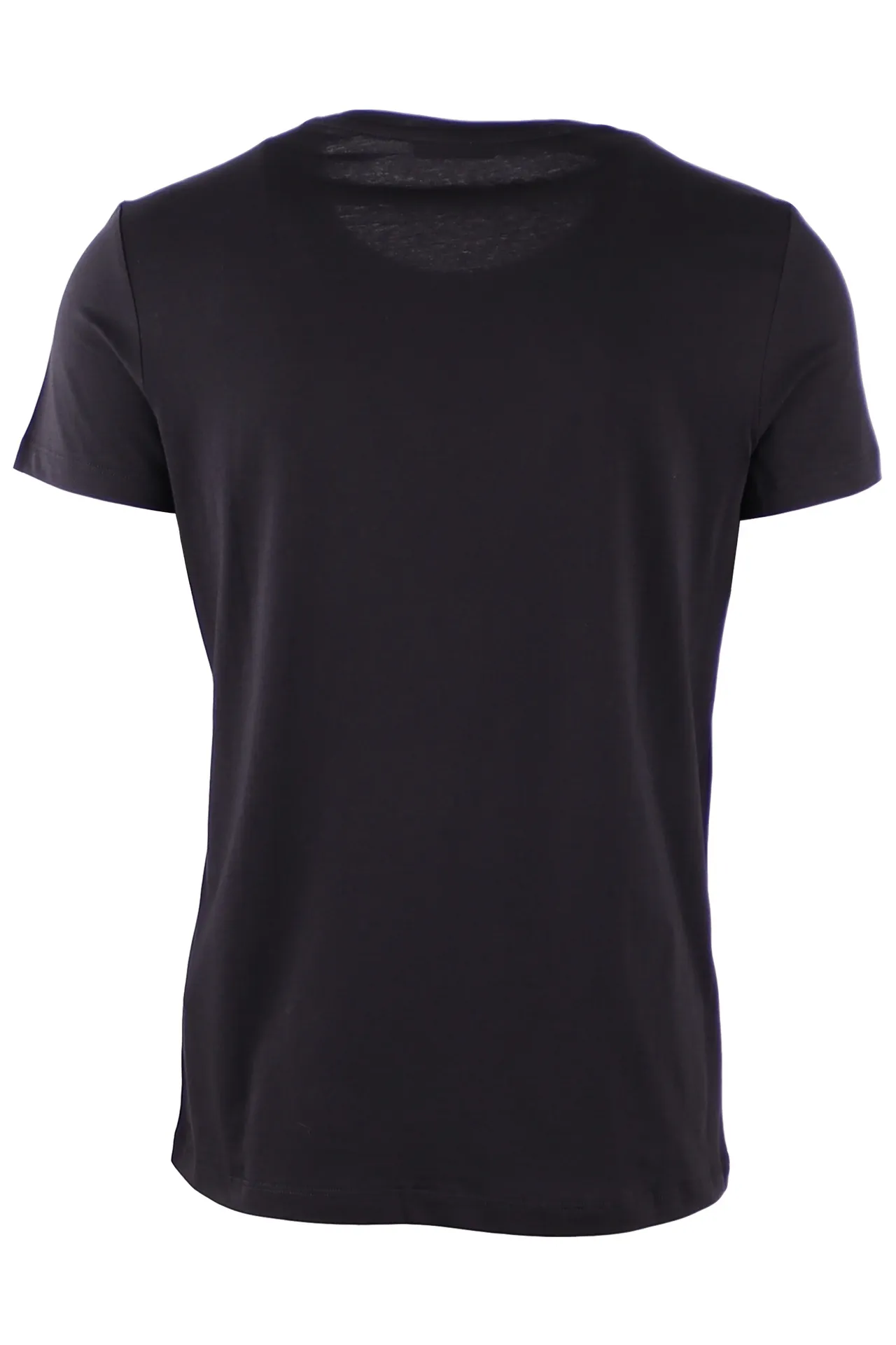Camiseta Balmain negra con logotipo en relieve