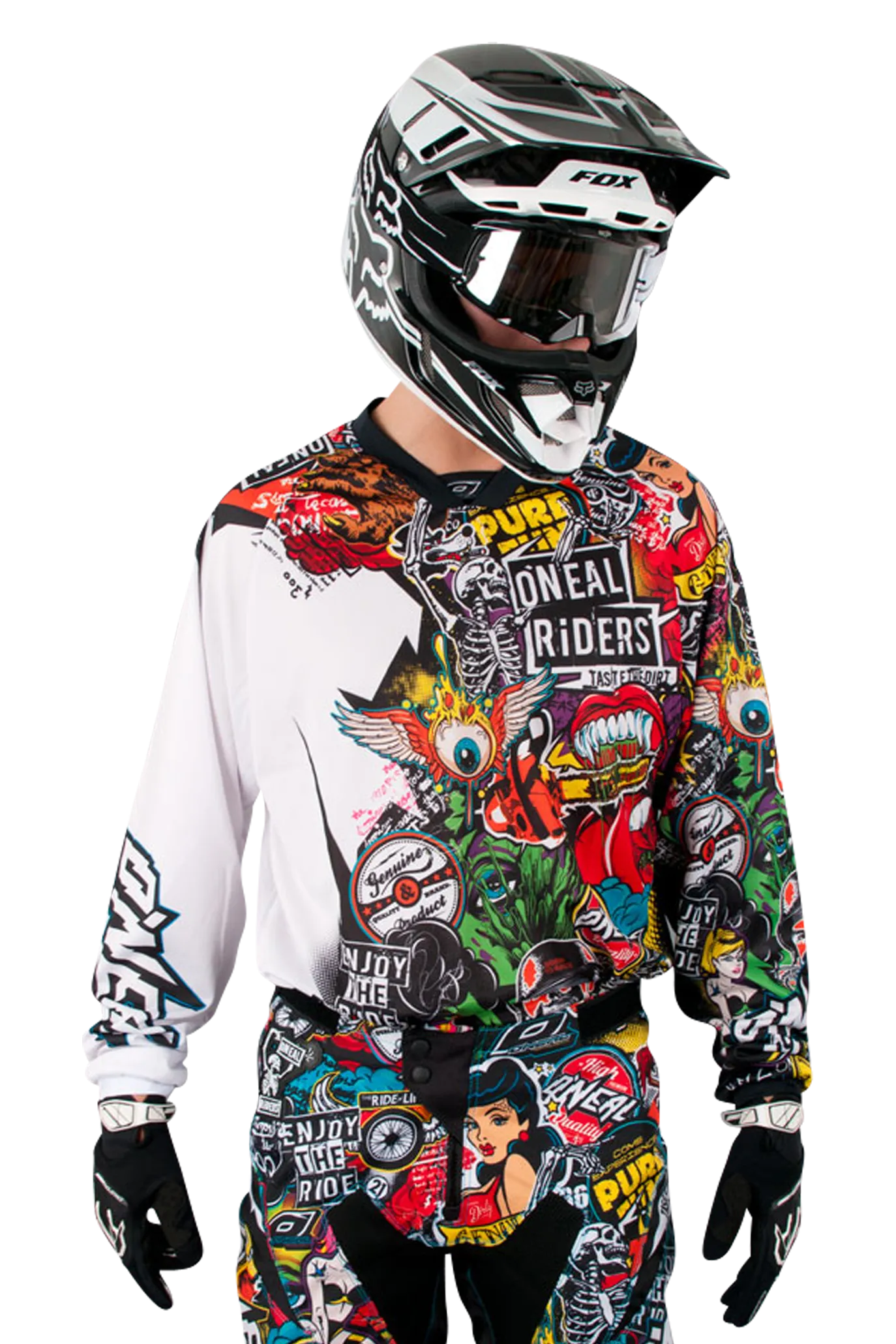 CAMISETA DE CROSS O'NEAL MAYHEM CRANK NEGRAMULTI