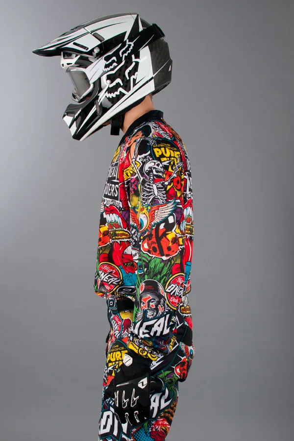 CAMISETA DE CROSS O'NEAL MAYHEM CRANK NEGRAMULTI