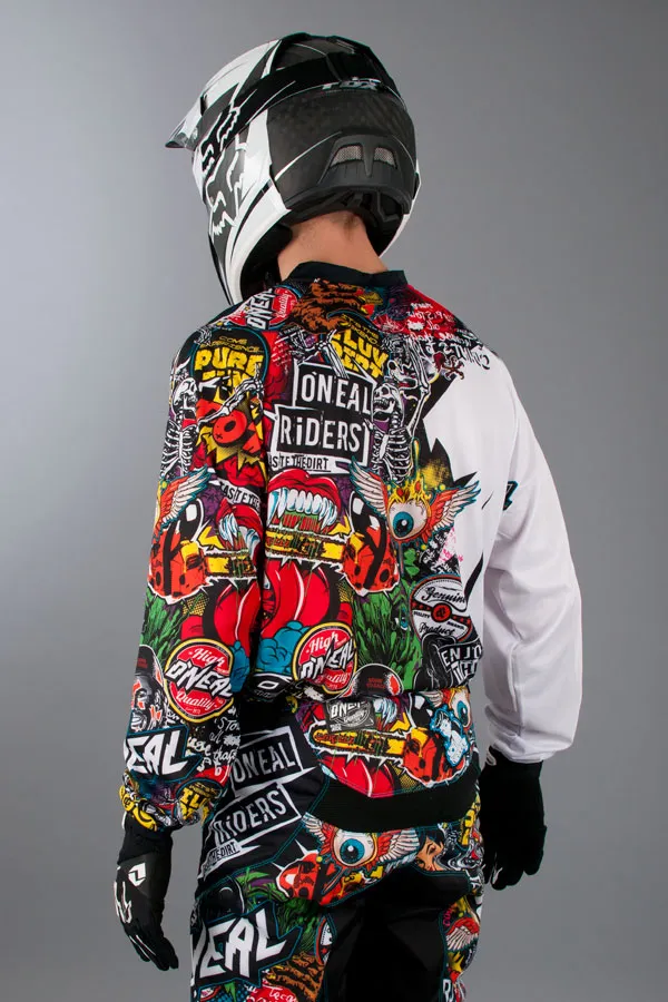 CAMISETA DE CROSS O'NEAL MAYHEM CRANK NEGRAMULTI