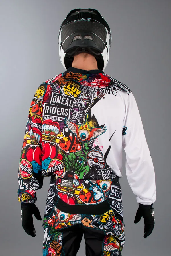 CAMISETA DE CROSS O'NEAL MAYHEM CRANK NEGRAMULTI