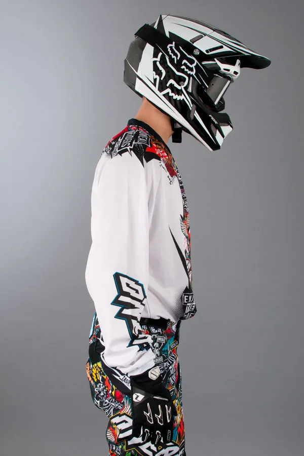 CAMISETA DE CROSS O'NEAL MAYHEM CRANK NEGRAMULTI