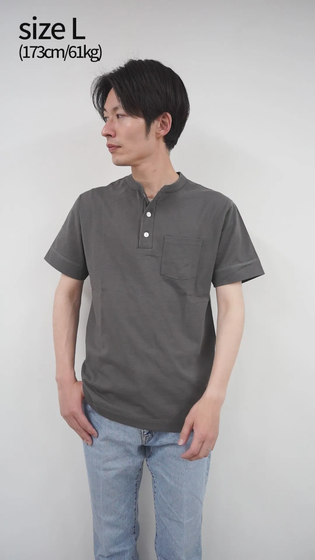 Camiseta de Neck Henley Felco / Pocket Henley