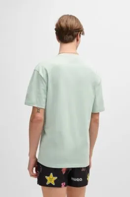Camiseta de punto de algodón con protección solar UV 50+