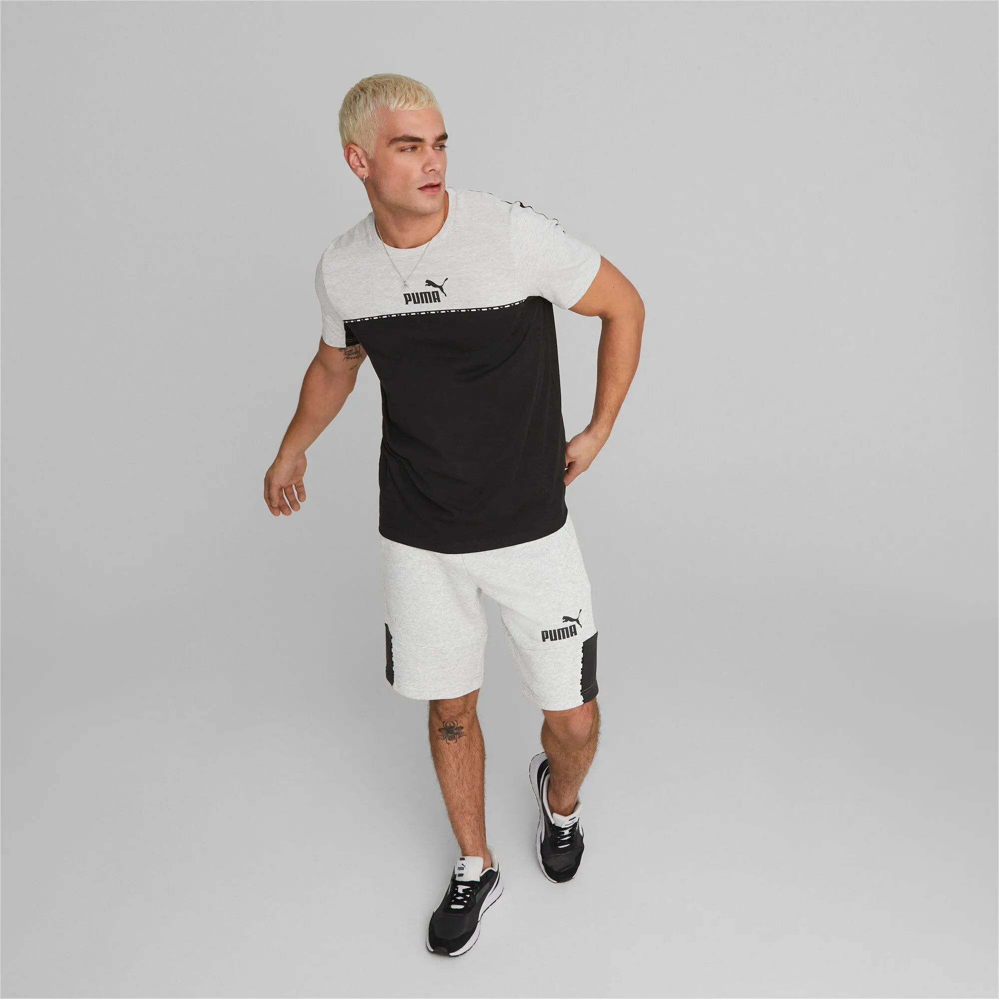 Camiseta Essentials Block X Tape Tee de Hombre