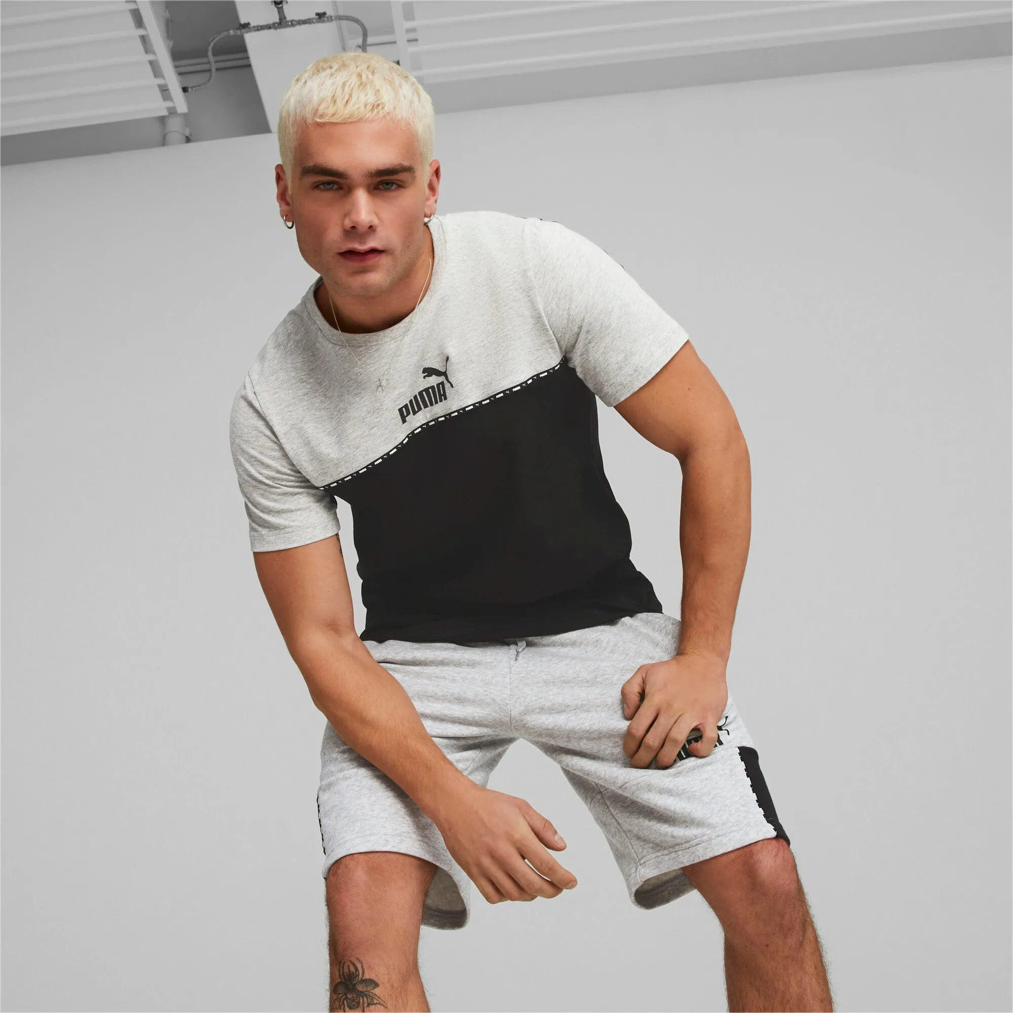 Camiseta Essentials Block X Tape Tee de Hombre