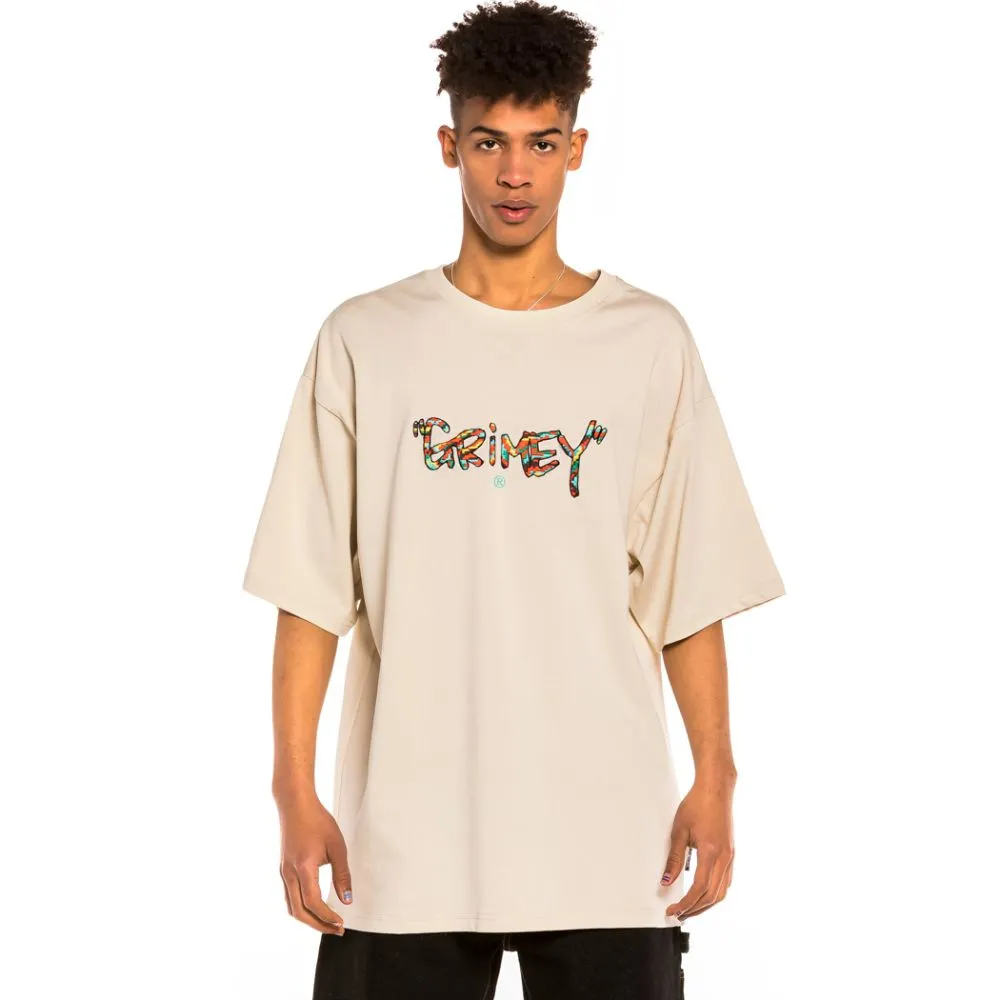CAMISETA GRIMEY MANGA CORTA UNISEX “NINE WINDS ” HEAVY WEIGHT – SAND REF. GA25SND BEIG LOGO PECHO
