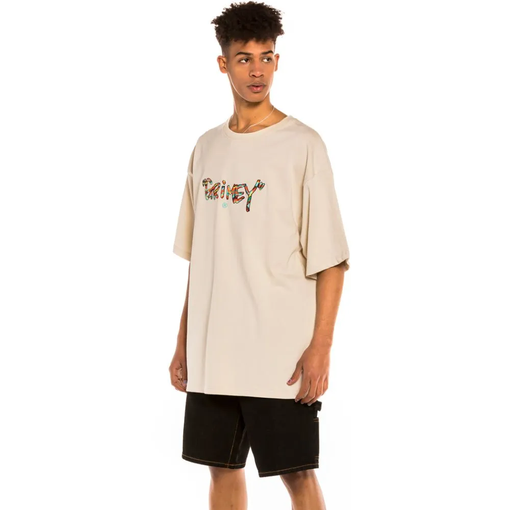 CAMISETA GRIMEY MANGA CORTA UNISEX “NINE WINDS ” HEAVY WEIGHT – SAND REF. GA25SND BEIG LOGO PECHO