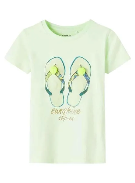 Camiseta Name It Fransisca Verde para Niña