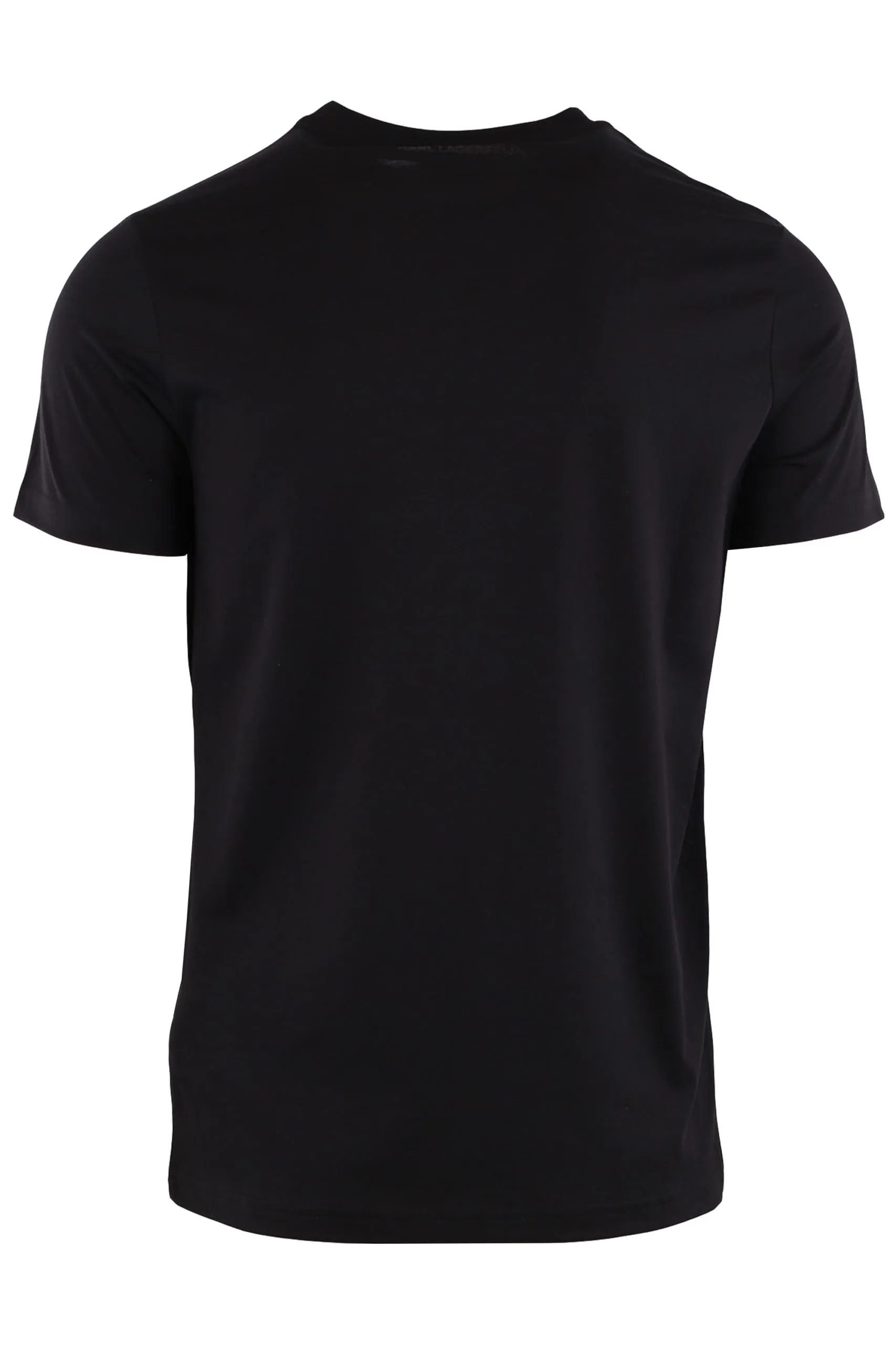 Camiseta negra con silueta de Karl