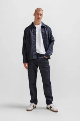 Camiseta oversize fit de punto de algodón con ilustración de temporada