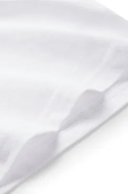 Camiseta para niños en punto de algodón con logo en contraste