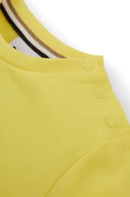 Camiseta para niños en punto de algodón con logo grabado